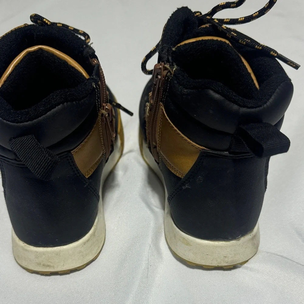 Wonder Nation Brown and Black Kids Boots
